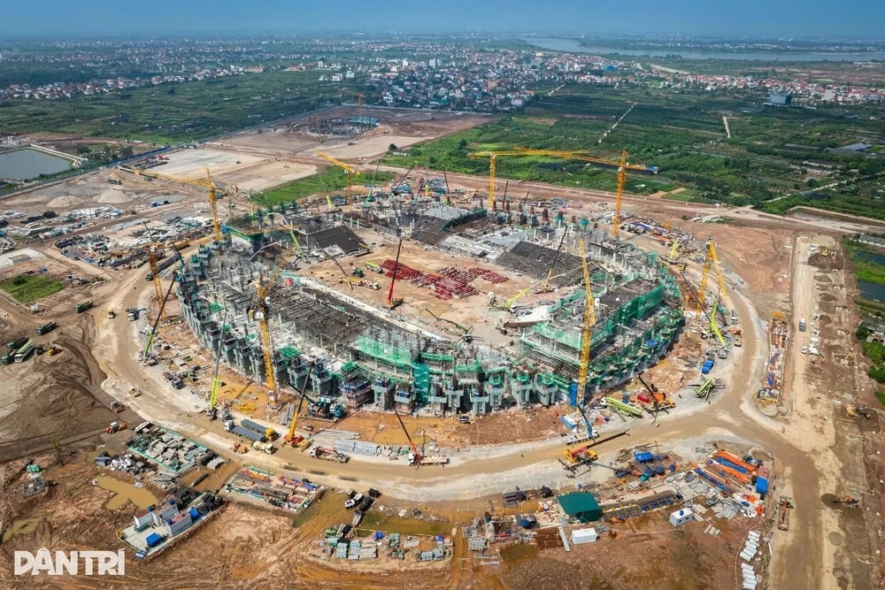 Sân vận động hiện đại nhất Việt Nam do Vinhomes làm tổng thầu có bước tiến lớn, hướng tới đăng cai World Cup
