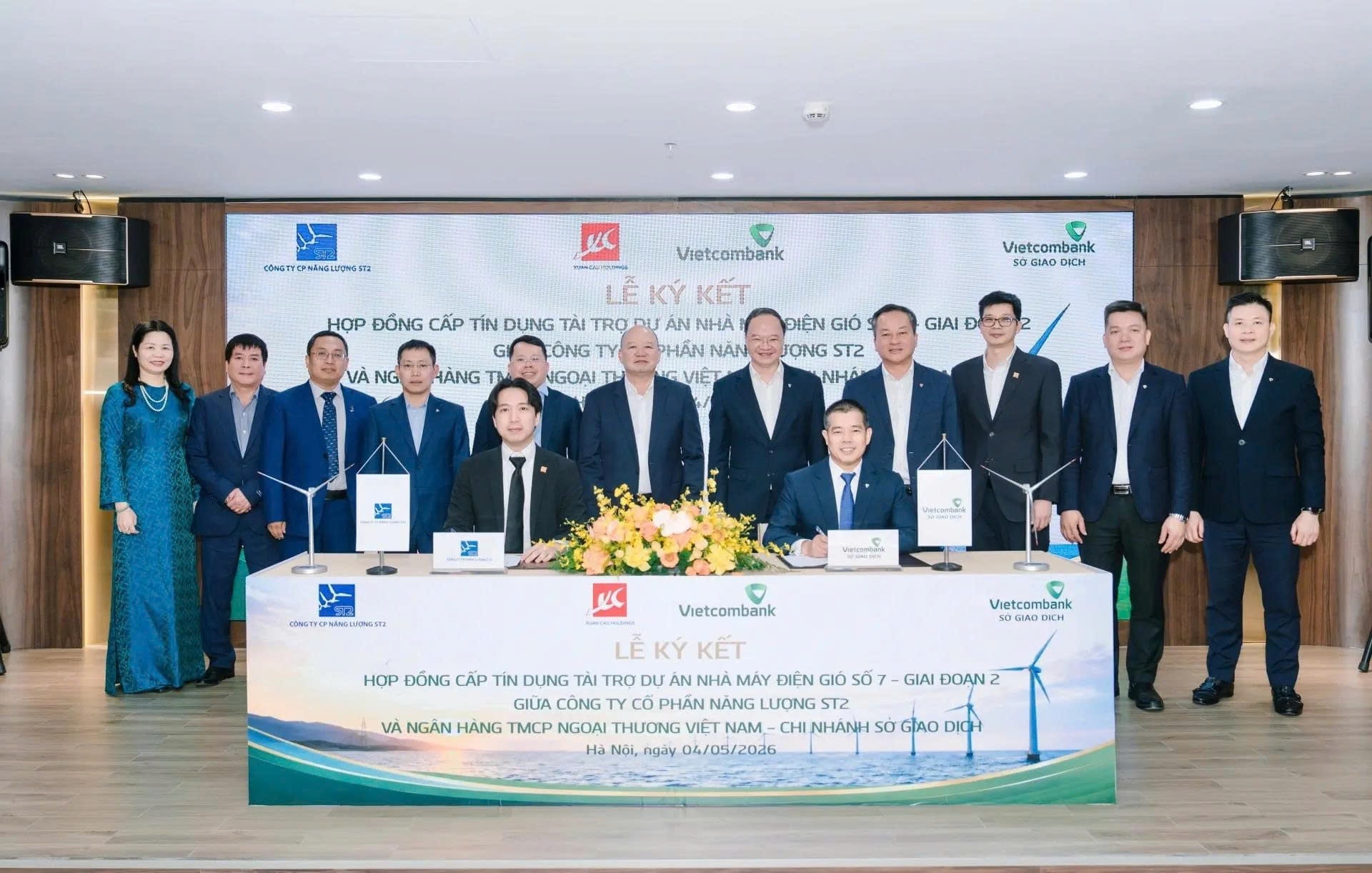 Vietcombank tài trợ vốn dự án điện gió 3.728 tỷ đồng của Xuân Cầu Holdings