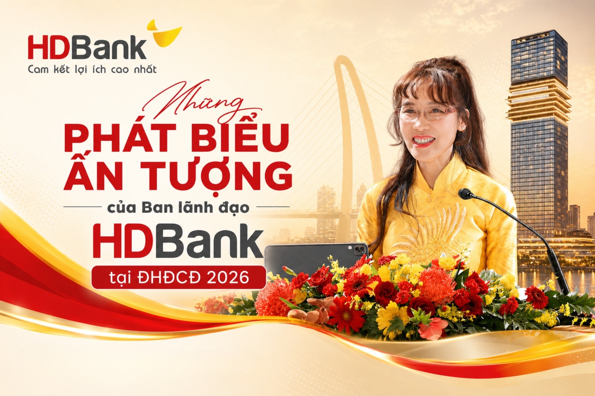 Những phát biểu ấn tượng của ban lãnh đạo HDBank tại ĐHĐCĐ 2026