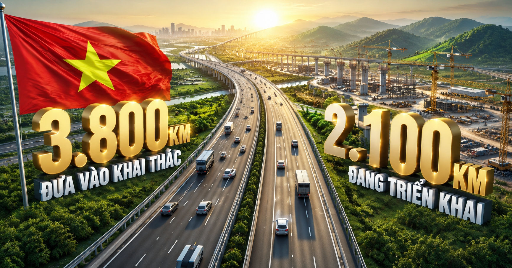 Việt Nam tăng tốc nâng cấp hạ tầng quy mô chưa từng có: Đưa hơn 3.800km cao tốc vào khai thác, thêm 2.100km đang triển khai- Ảnh 2.