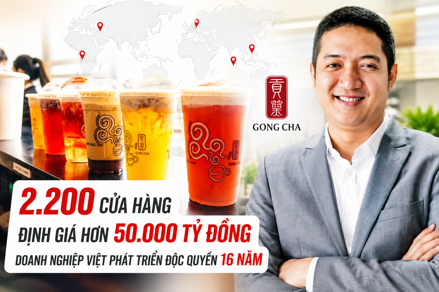 Chuỗi trà sữa 2.200 cửa hàng được săn mua với định giá 2 tỷ USD: Một doanh nghiệp Việt giữ độc quyền thương hiệu
