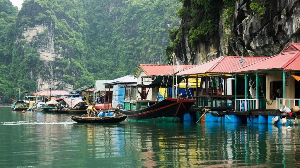 một góc làng chài Cái Bèo. Ảnh