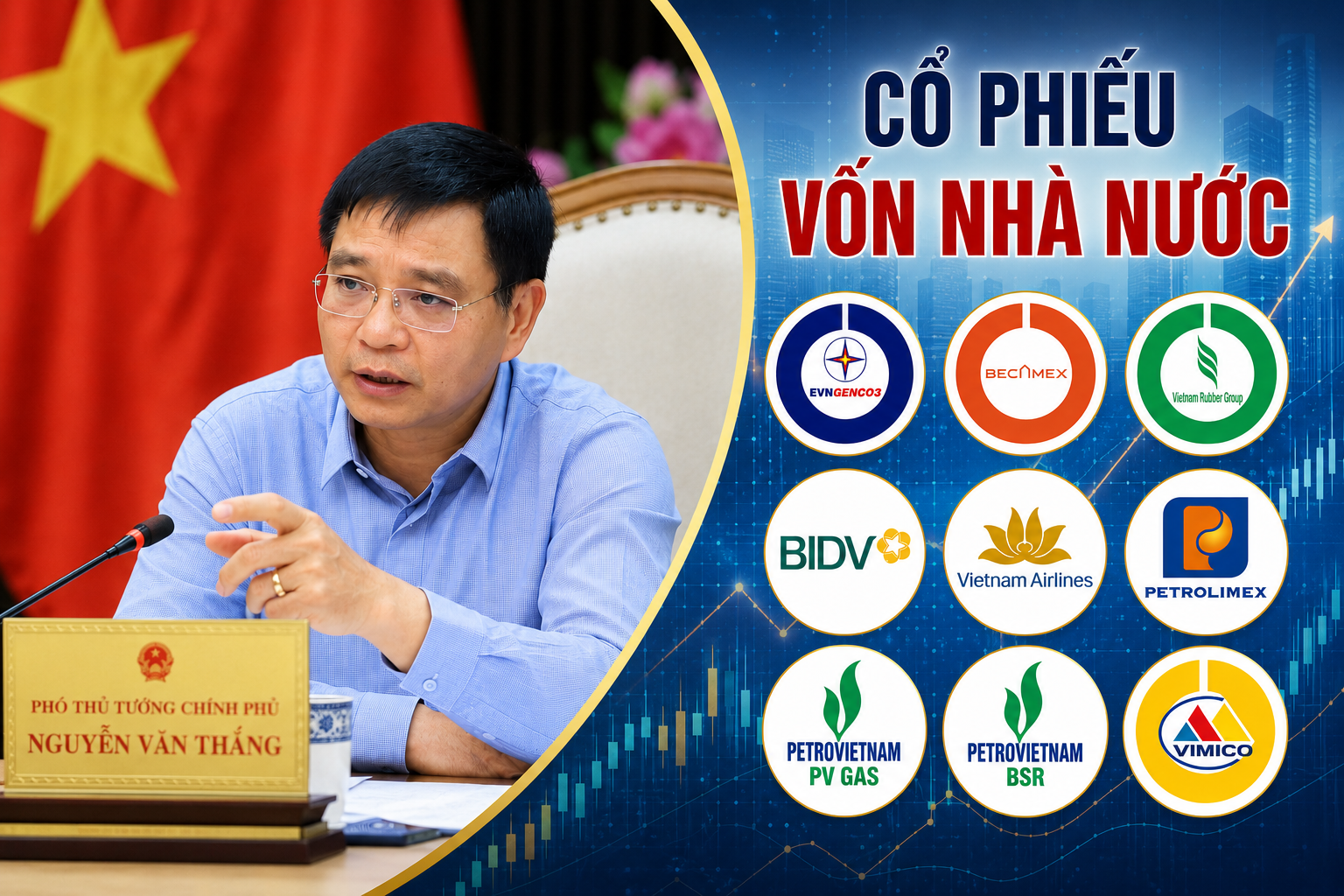 BID, VCB, GAS, PLX đồng loạt tăng mạnh trước cuộc họp của Phó Thủ tướng với 23 tập đoàn Nhà nước