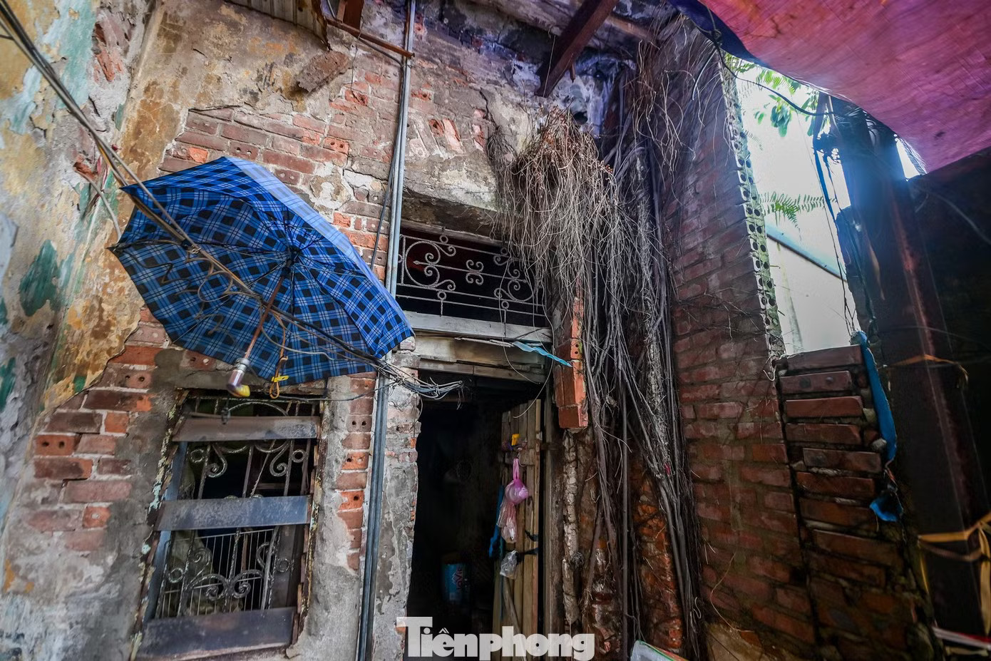Nhiều hạng mục tại 2 khu nhà hư hỏng nặng với tình trạng tường nứt, trần bong tróc, cốt thép hoen gỉ, nước thấm dột khắp nơi, tiềm ẩn nguy cơ mất an toàn và sập đổ bất cứ lúc nào. Mỗi mùa mưa bão, người dân nơi đây luôn phải sống trong cảnh bất an. Di dời người dân khỏi chung cư 'chờ sập' ở Ninh Bình - Ảnh 2.