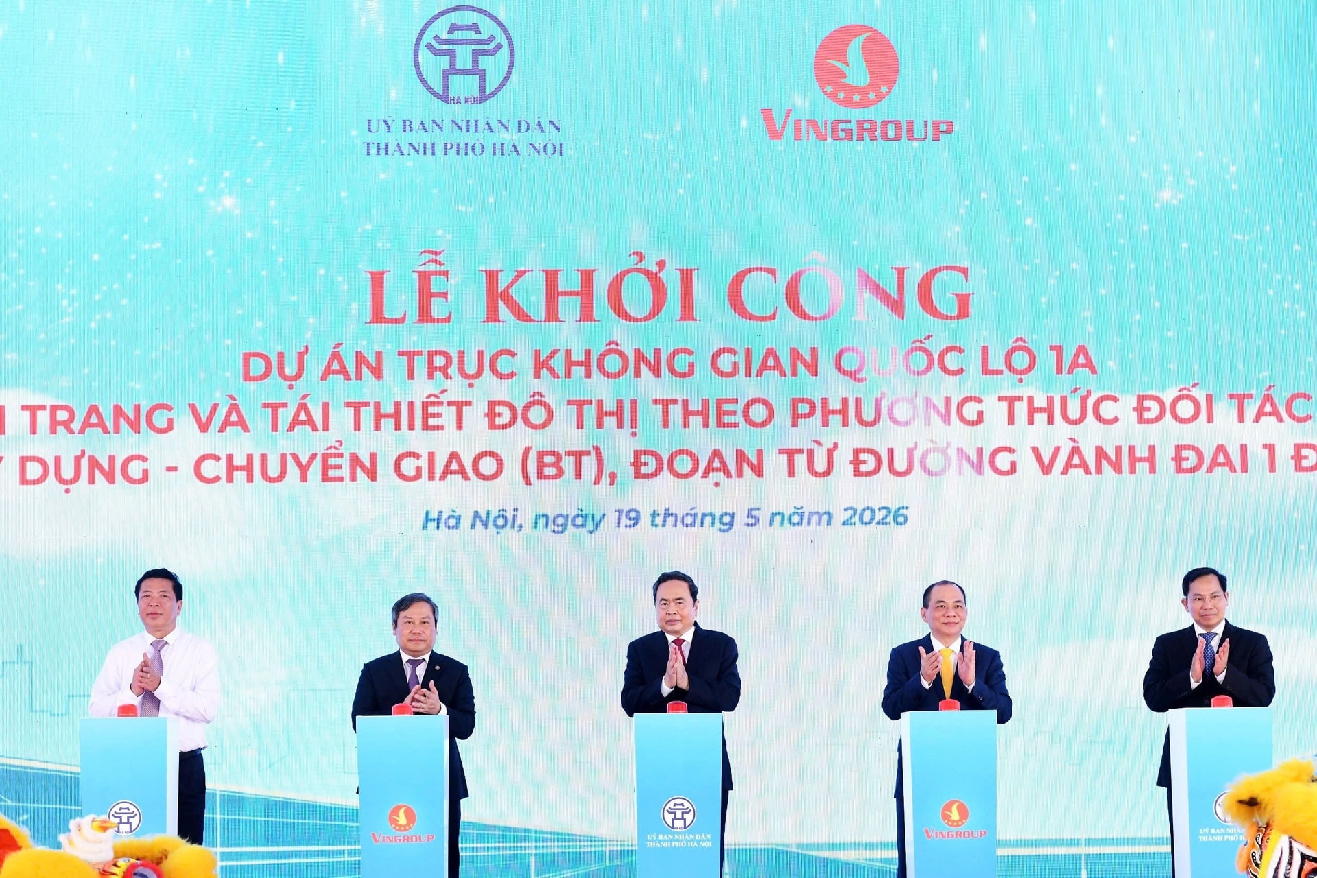 Chủ tịch Quốc hội cùng tỷ phú Phạm Nhật Vượng chính thức bấm nút khởi công dự án 6 tỷ USD hiện đại bậc nhất Việt Nam