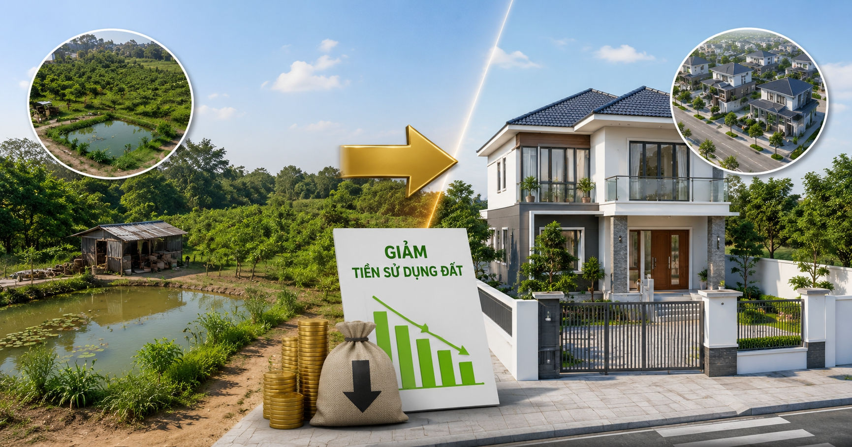Kể từ nay, những trường hợp này sẽ được giảm tiền sử dụng đất khi chuyển đất vườn, ao sang đất ở- Ảnh 1. Kể từ nay, những trường hợp này sẽ được giảm tiền sử dụng đất khi chuyển đất vườn, ao sang đất ở- Ảnh 1.