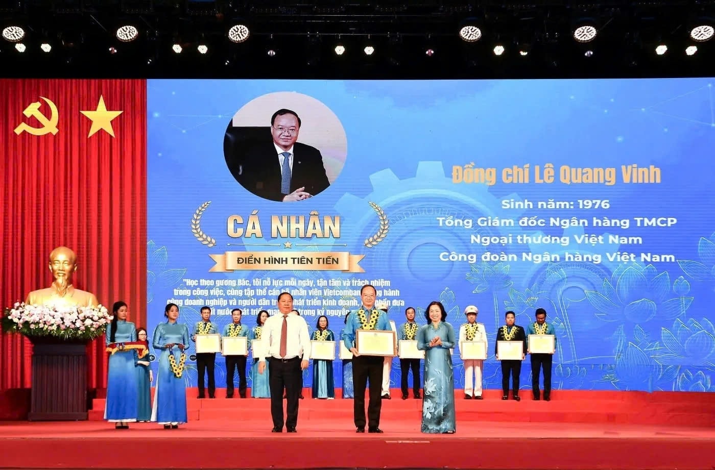 Người duy nhất ngành Ngân hàng được nêu tên tại hội nghị của Tổng Liên đoàn Lao động