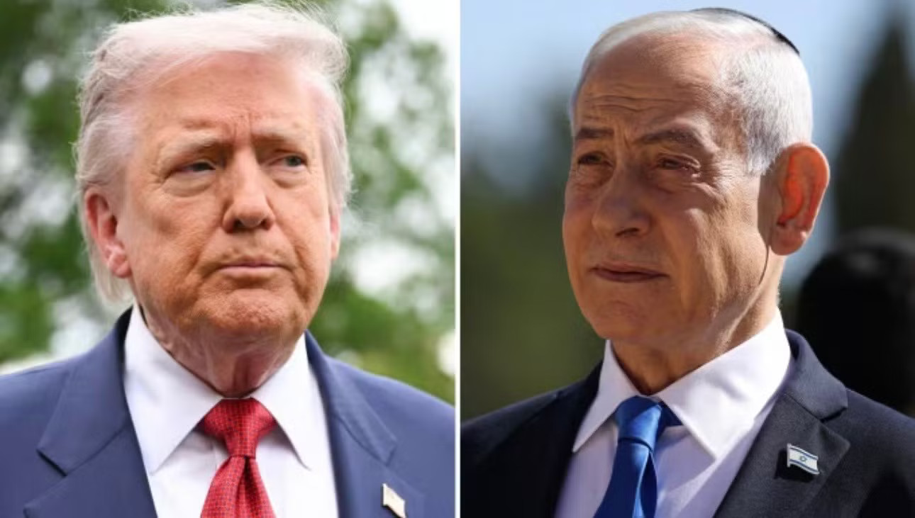Tổng thống Mỹ Donald Trump (trái) và Thủ tướng Israel Benjamin Netanyahu. (Ảnh: CNN) Tổng thống Mỹ và Thủ tướng Israel căng thẳng vì để Iran ‘câu giờ’ - Ảnh 1.