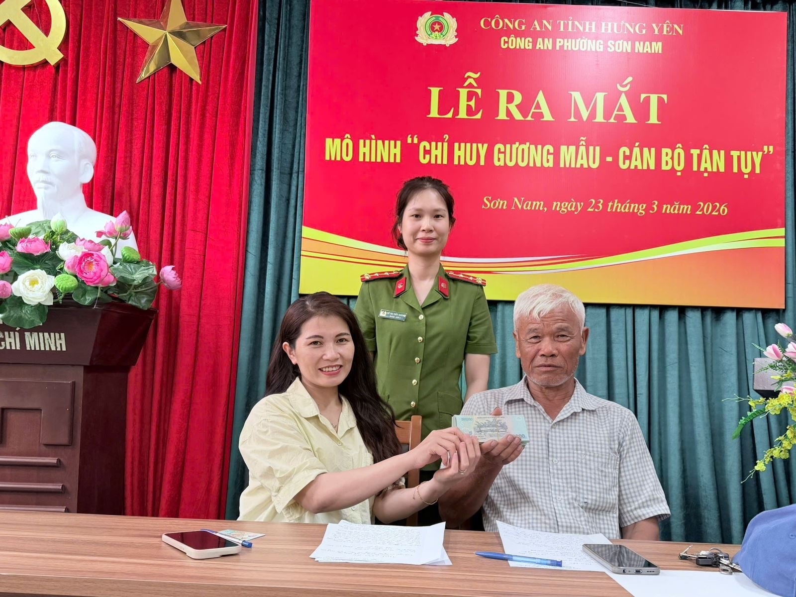Nhận trình báo của cụ ông Phạm Văn Toản SN 1954, công an lập tức vào cuộc điều tra số tiền 70 triệu đồng
