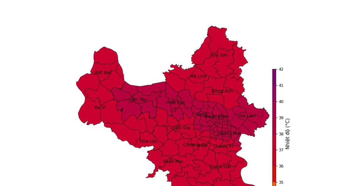 Hà Nội nóng nhất cả nước