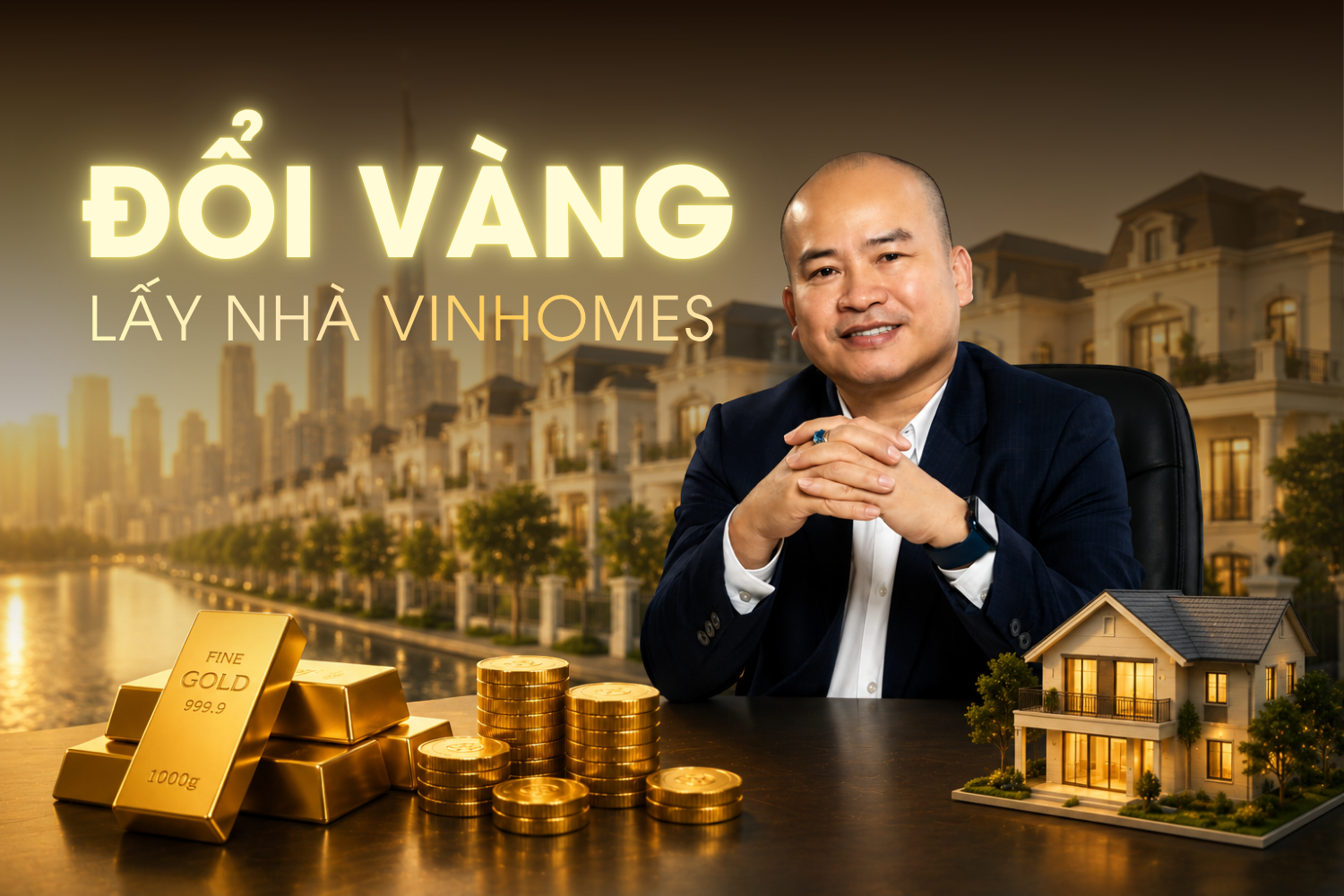Đổi vàng lấy nhà Vinhomes: Chuyên gia phân tích bài toán giá vàng sau 5 năm