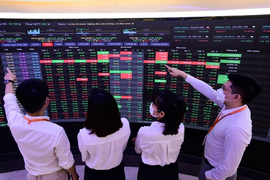 VN-Index giảm 20 điểm, nhóm ngân hàng 'gồng gánh' thị trường