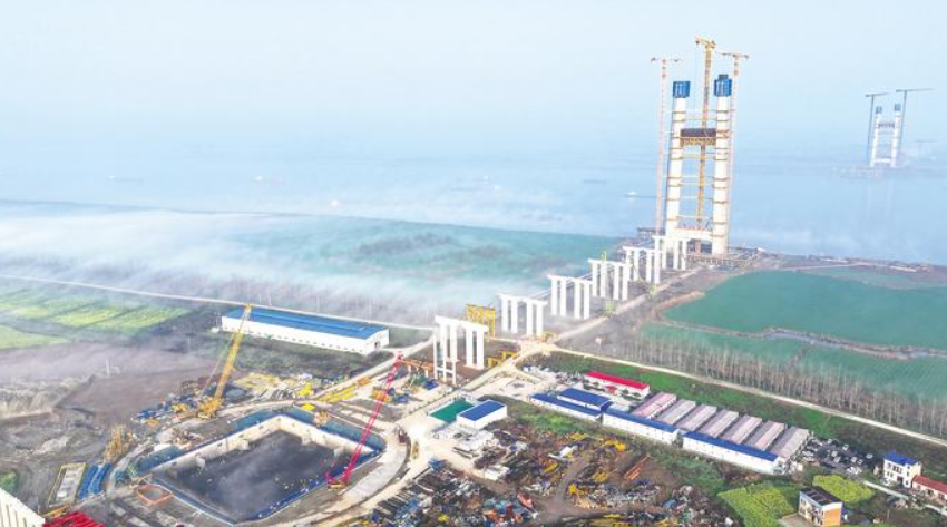 Đổ bê tông liên tục 60 giờ để tạo móng giếng chìm lớn nhất thế giới, siêu cầu vượt sông trị giá 106.000 tỷ đồng dần thành hình