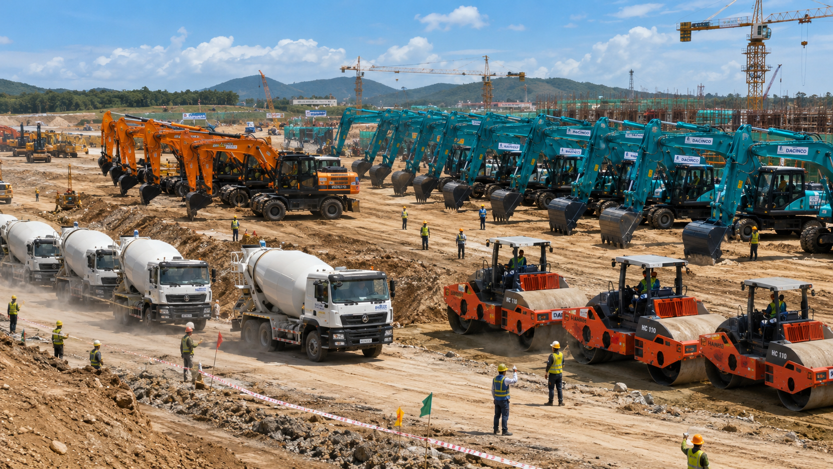 DACINCO khẳng định tầm vóc nhà thầu hạ tầng từ hệ thống thiết bị thi công chuyên sâu
