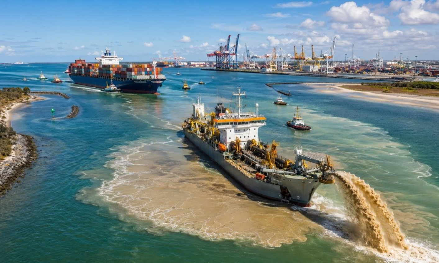 Nạo vét hơn 96 triệu m3 vật liệu dưới biển để nâng cấp cảng huyết mạch: Chi phí lên tới 92.000 tỷ đồng, dự kiến 25 năm mới hoàn thành
