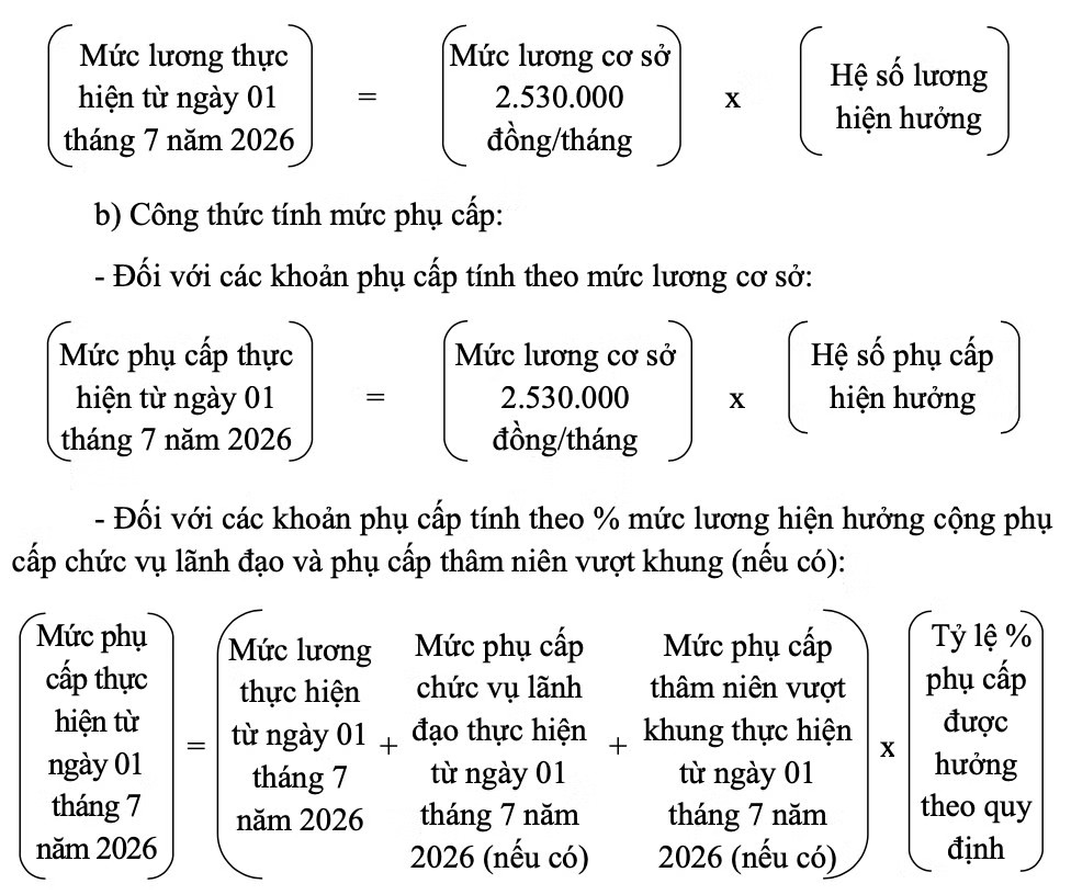 Cách tính lương với cán bộ, công chức, viên chức và người lao động. Chi tiết cách tính lương cơ sở với cán bộ, công chức, viên chức từ 1/7 - Ảnh 1.