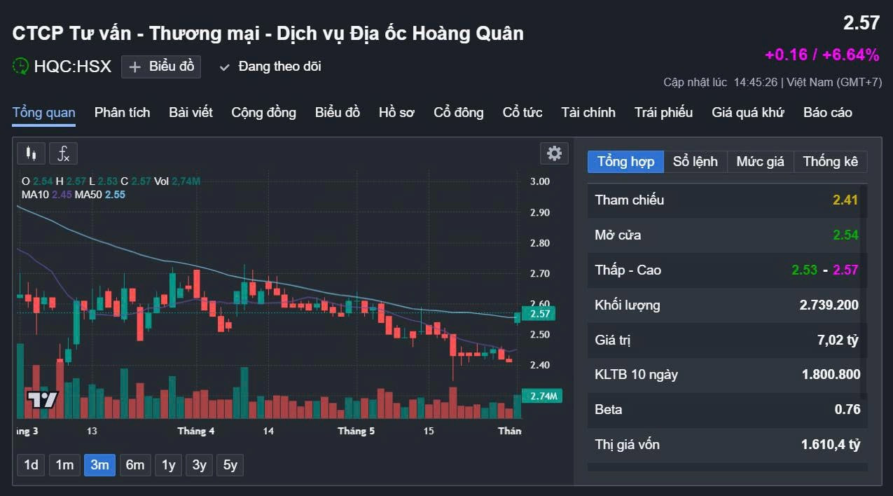 Địa ốc Hoàng Quân (HQC): Chủ tịch nói về mục tiêu đưa cổ phiếu lên 10.000 đồng, 2 lãnh đạo tuyên bố sẽ ‘xuống tiền’ - Ảnh 1.