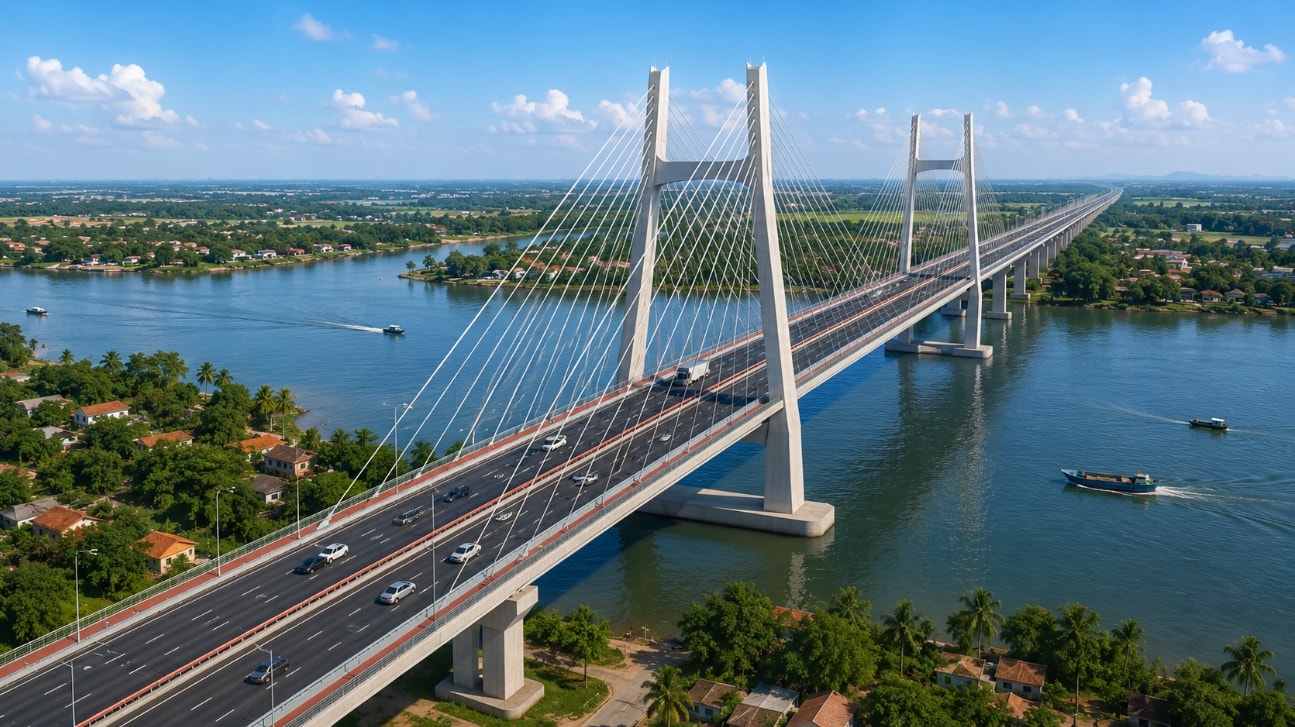 Sắp khởi công xây dựng cầu hơn 2.200 tỷ nối thông 2 thành phố trực thuộc Trung ương, xóa bỏ bến phà đã có từ lâu- Ảnh 2.