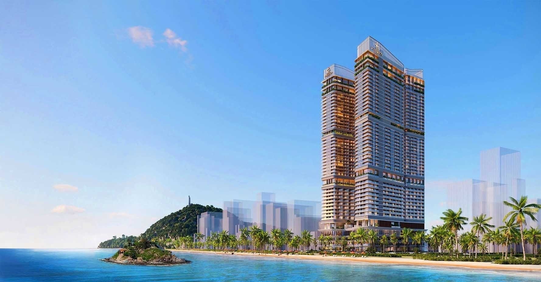 Lần đầu tiên Việt Nam xây dựng 2 tòa tháp chọc trời nằm trên trục di sản: Nơi quy tụ 143 trục điêu khắc hướng biển với kiến trúc độc đáo- Ảnh 2.