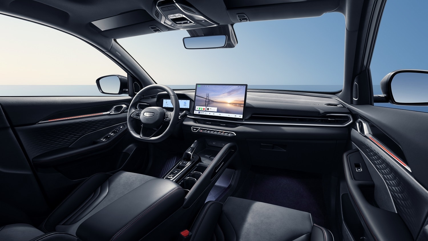 Khoang lái Geely Coolray