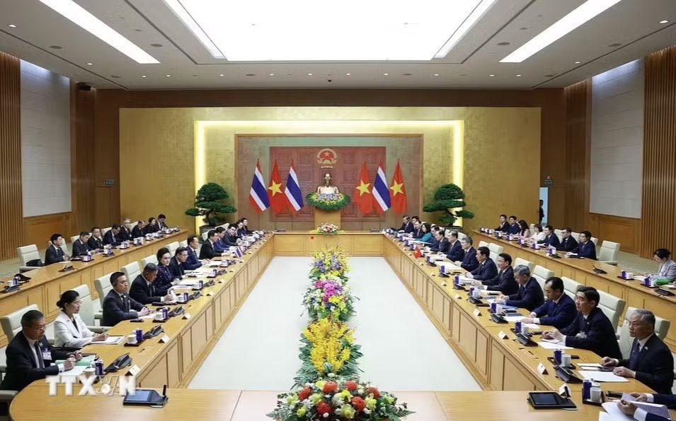 Thủ tướng Lê Minh Hưng chủ trì lễ đón Thủ tướng Thái Lan - Ảnh 6.
