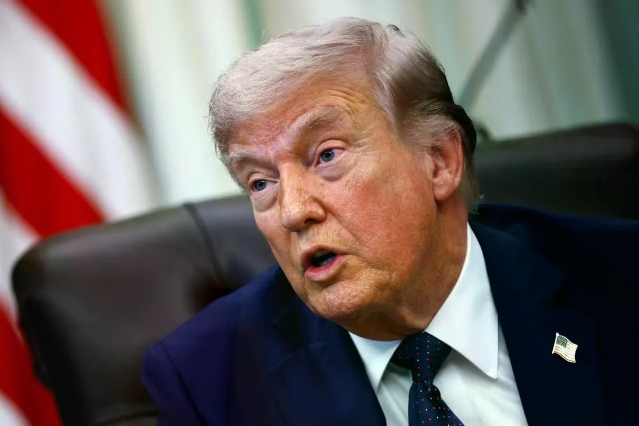 Tổng thống Mỹ Donald Trump. (Ảnh: Getty Images) Tổng thống Mỹ Trump nói sẽ đạt thoả thuận với Iran trong 'hai, ba ngày tới' - Ảnh 1.