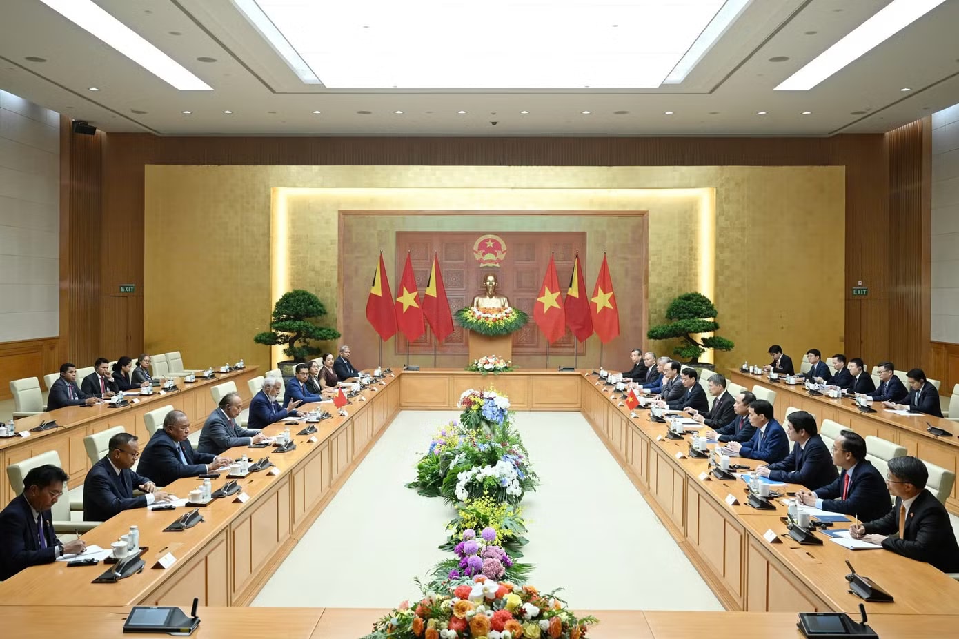 Ảnh: Như Ý Thủ tướng Lê Minh Hưng chủ trì lễ đón chính thức Thủ tướng Timor Leste - Ảnh 6.