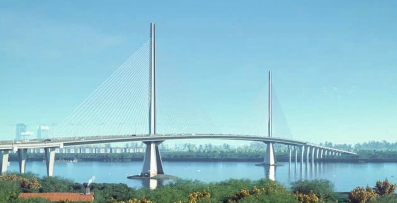 Thay đổi quan trọng đối với cây cầu kết nối 2 thành phố trực thuộc Trung ương, xóa bỏ bến phà lâu đời - Ảnh 1.
