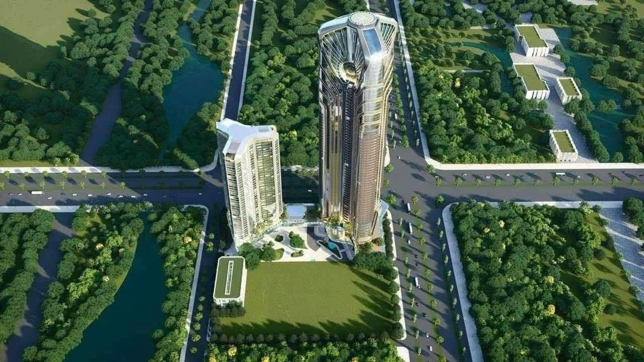Việt Nam sắp có tòa tháp chọc trời 75 tầng với hình tượng 'song long' do kiến trúc sư nước ngoài thiết kế, được kỳ vọng trở thành 'nóc nhà' miền Bắc- Ảnh 3. Việt Nam sắp có tòa tháp chọc trời 75 tầng với hình tượng 'song long' do kiến trúc sư nước ngoài thiết kế, được kỳ vọng trở thành 'nóc nhà' miền Bắc- Ảnh 3.