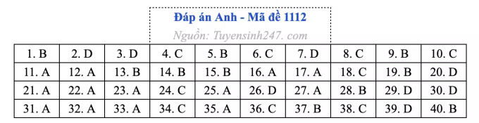 Đề thi môn Tiếng Anh tốt nghiệp THPT 2026, cập nhật đáp án - Ảnh 16.
