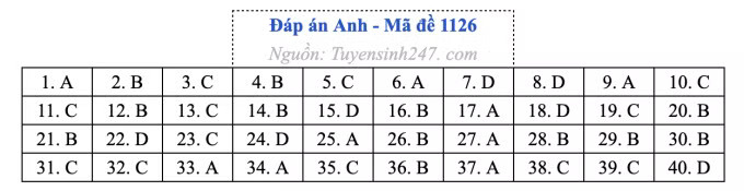 Đề thi môn Tiếng Anh tốt nghiệp THPT 2026, cập nhật đáp án - Ảnh 30.