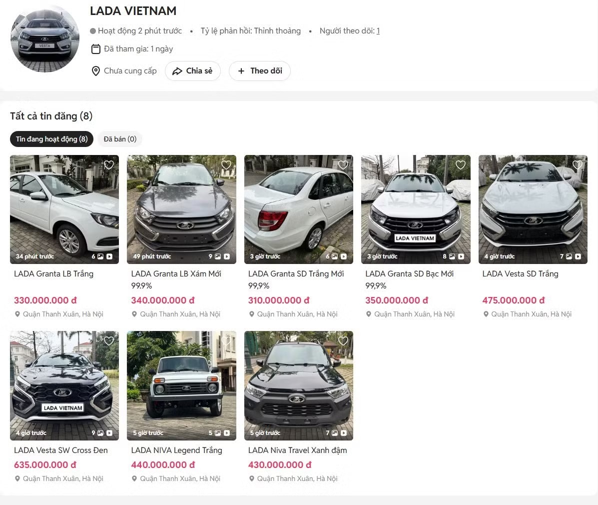 Những chiếc ô tô Nga thương hiệu Lada đầu tiên được rao bán tại Việt Nam. Loạt ô tô Nga rao bán ở Việt Nam: Giá thấp nhất từ 310 triệu đồng - Ảnh 1.