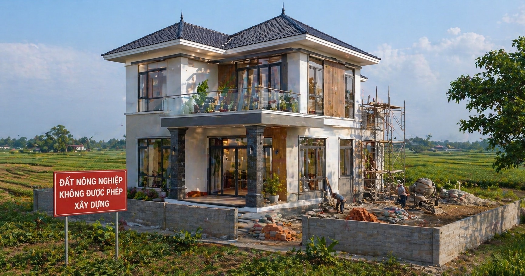 Từ bây giờ, có thể bị phạt đến 200 triệu nếu xây nhà trên đất nông nghiệp - Ảnh 1.