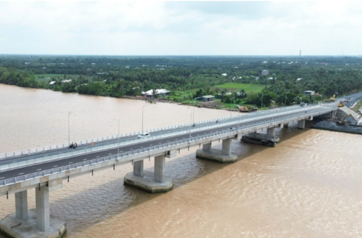 Cầu vượt sông 8.000 tỷ xoá bỏ toàn bộ các bến phà lâu đời, rút ngắn khoảng 80km từ miền Tây đến TP. HCM: Nỗ lực vượt tiến độ 6 tháng- Ảnh 2.