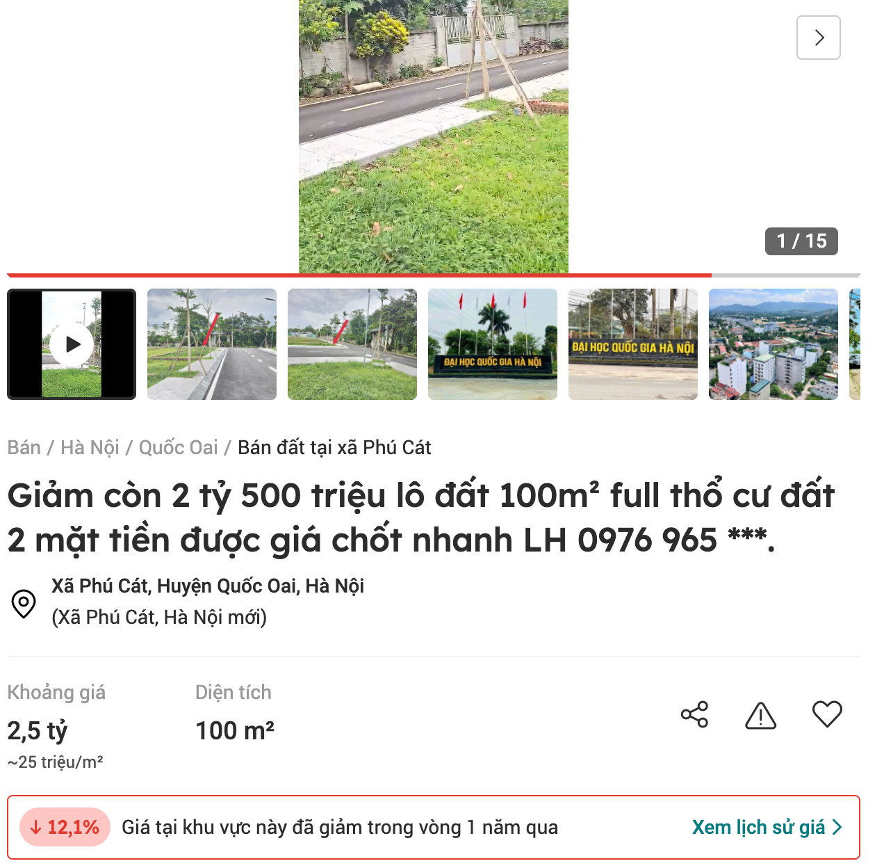 Đất nền vùng ven Hà Nội 'rớt giá', giảm sâu đến cả tỷ đồng - Ảnh 2.