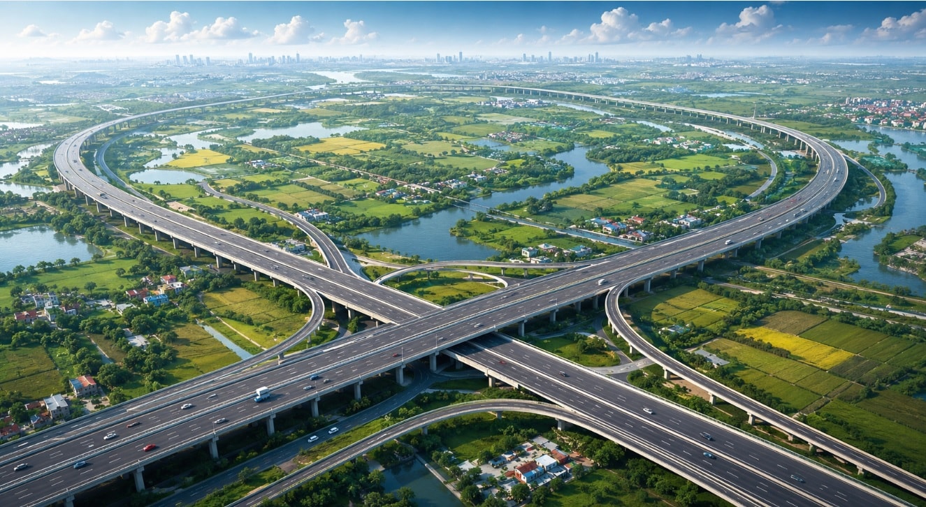 Sau 5 năm nữa, miền Bắc sẽ có tuyến vành đai dài hơn 300km, đi qua 7 tỉnh thành phố- Ảnh 2. Sau 5 năm nữa, miền Bắc sẽ có tuyến vành đai dài hơn 300km, đi qua 7 tỉnh thành phố- Ảnh 2.