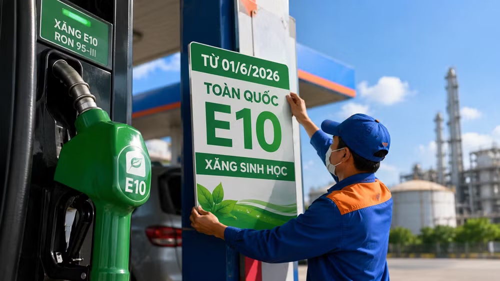 Bộ Tài chính cho biết sẽ đánh giá tổng thể các chính sách thuế hiện hành liên quan đến xăng E10. Bộ Tài chính nói về chính sách thuế với xăng E10, giảm chi phí cho người dùng - Ảnh 1.