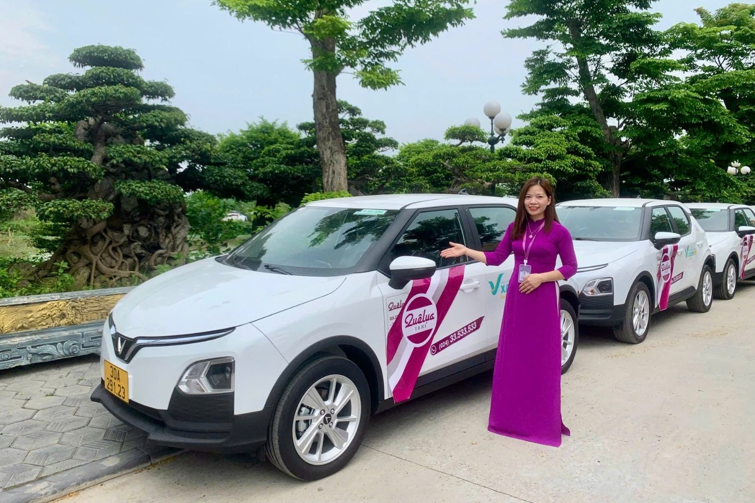 Dàn xe điện của Taxi Quê Lụa