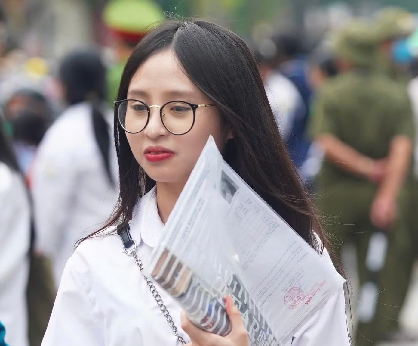 Thí sinh thi Tốt nghiệp THPT năm nay (ảnh: Duy Phạm) Hướng dẫn chấm của Bộ GD&ĐT về câu hỏi có 'Steve Jobs' - Ảnh 1.