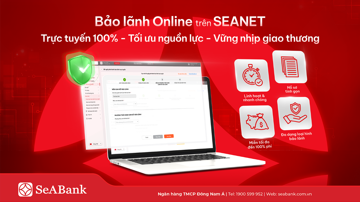 SeABank ra mắt tính năng Bảo lãnh Online, miễn đến 100% phí cho khách hàng doanh nghiệp - Ảnh 1.