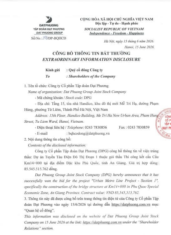 Tập đoàn Đạt Phương (DPG) trúng thầu thi công hạng mục tuyến tàu điện đầu tiên tại đặc khu lớn bậc nhất Việt Nam - Ảnh 1.