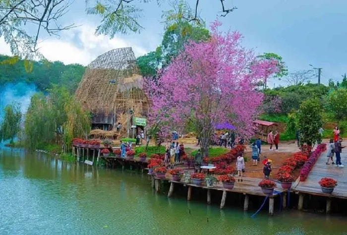 Hồ Đăk Ke là một trong những điểm tham quan du lịch nổi tiếng tại Măng Đen (Ảnh- Du lịch Kon Tum)