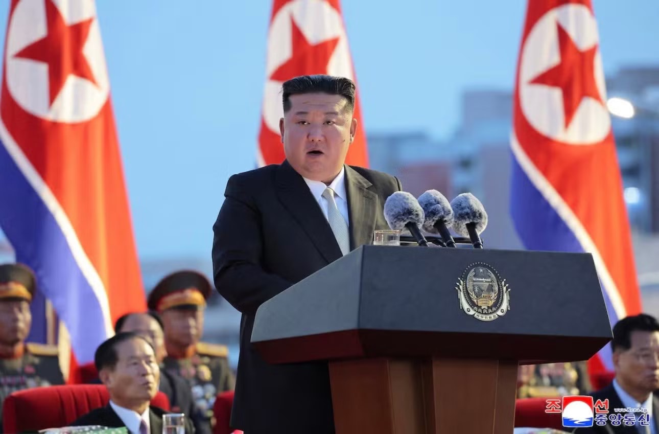 Chủ tịch Triều Tiên Kim Jong Un. (Ảnh: KCNA) Triều Tiên tuyên bố đanh thép về chương trình hạt nhân - Ảnh 1.