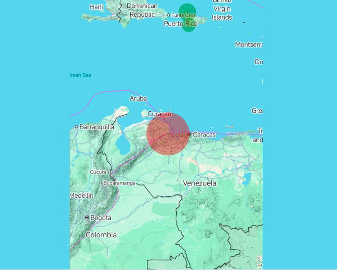 Venezuela rung chuyển vì động đất mạnh, nguy cơ xuất hiện sóng thần - Ảnh 1.