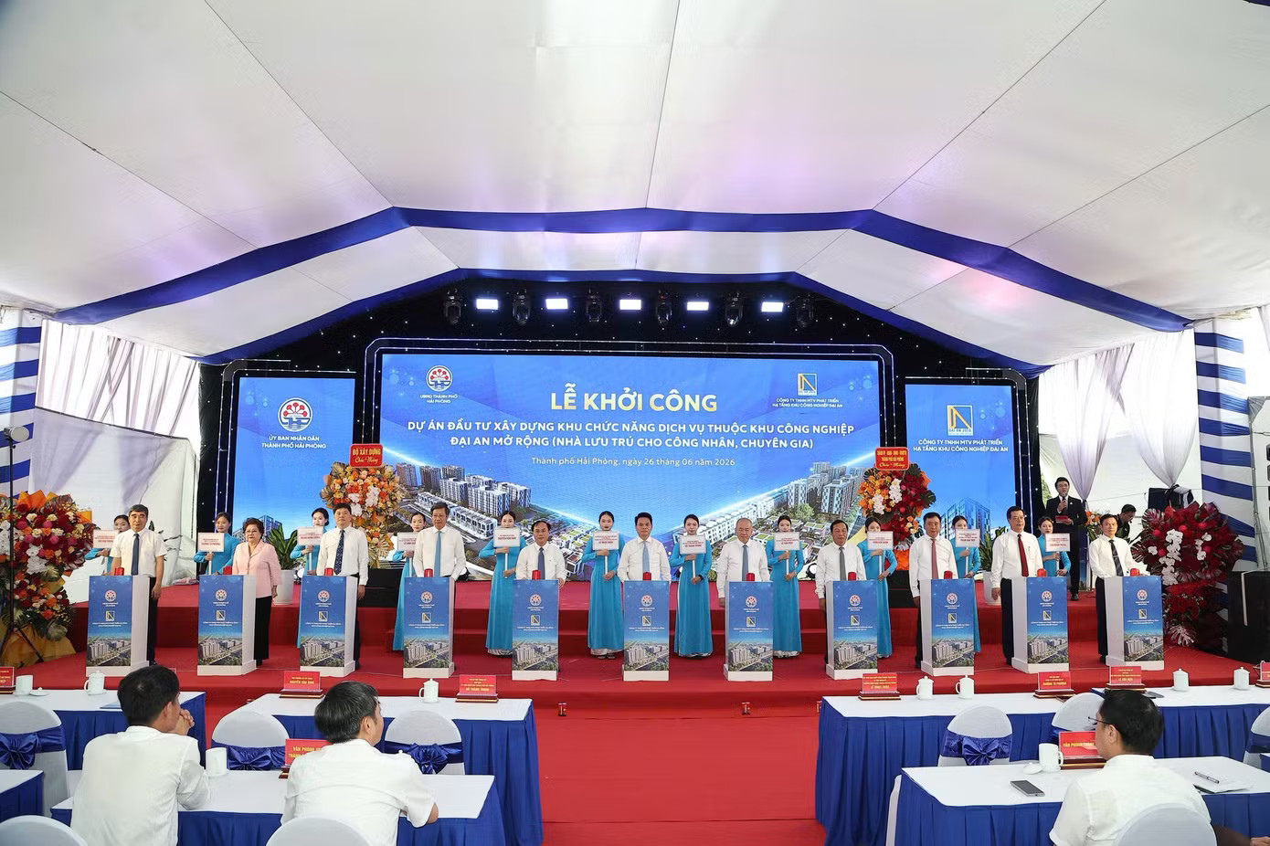 Hải Phòng: Khởi công tổ hợp hơn 1.100 căn hộ cho công nhân, chuyên gia thuê - Ảnh 2.