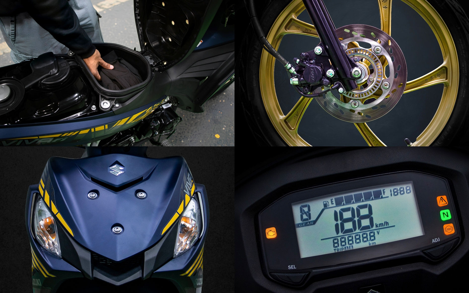 Một huyền thoại trở lại: Suzuki Viva FI ABS, diện mạo cực chất với thiết kế Cyberpunk - Ảnh 2.