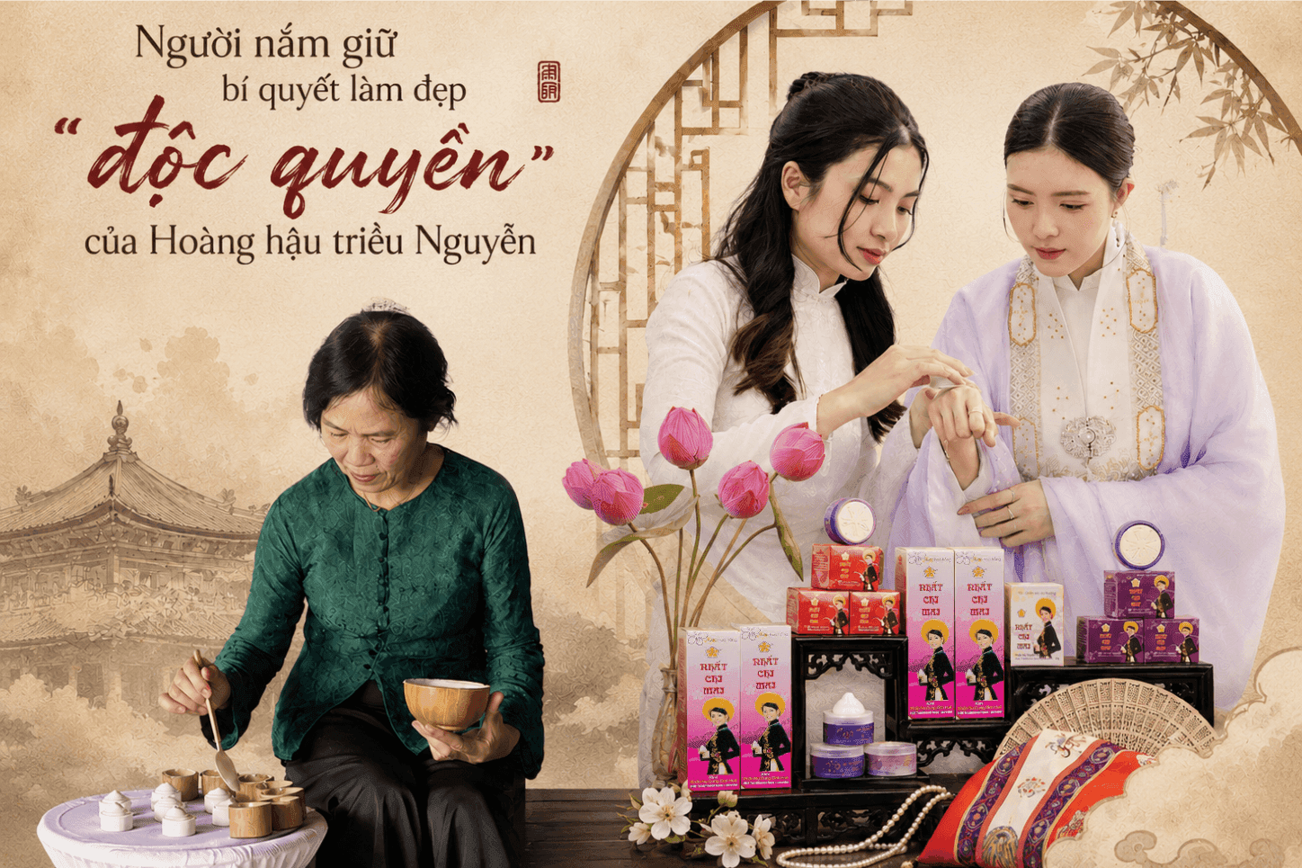 Người nắm giữ bí quyết làm đẹp 'độc quyền' của Hoàng hậu, cung tần triều Nguyễn: Hơn 50 năm xây dựng thương hiệu nổi tiếng cả nước, được vinh danh Top 100 Nữ doanh nhân Việt Nam