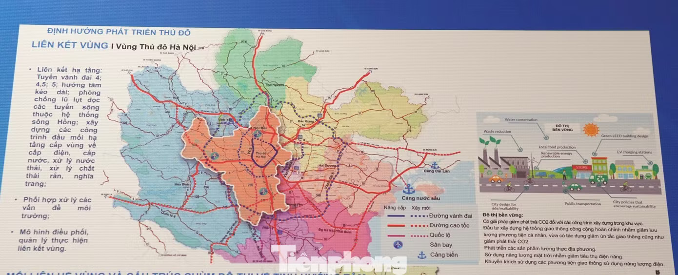 Quy hoạch Hà Nội 100 năm: 9 cực phát triển, 9 trung tâm lớn, 9 trục động lực - Ảnh 2.