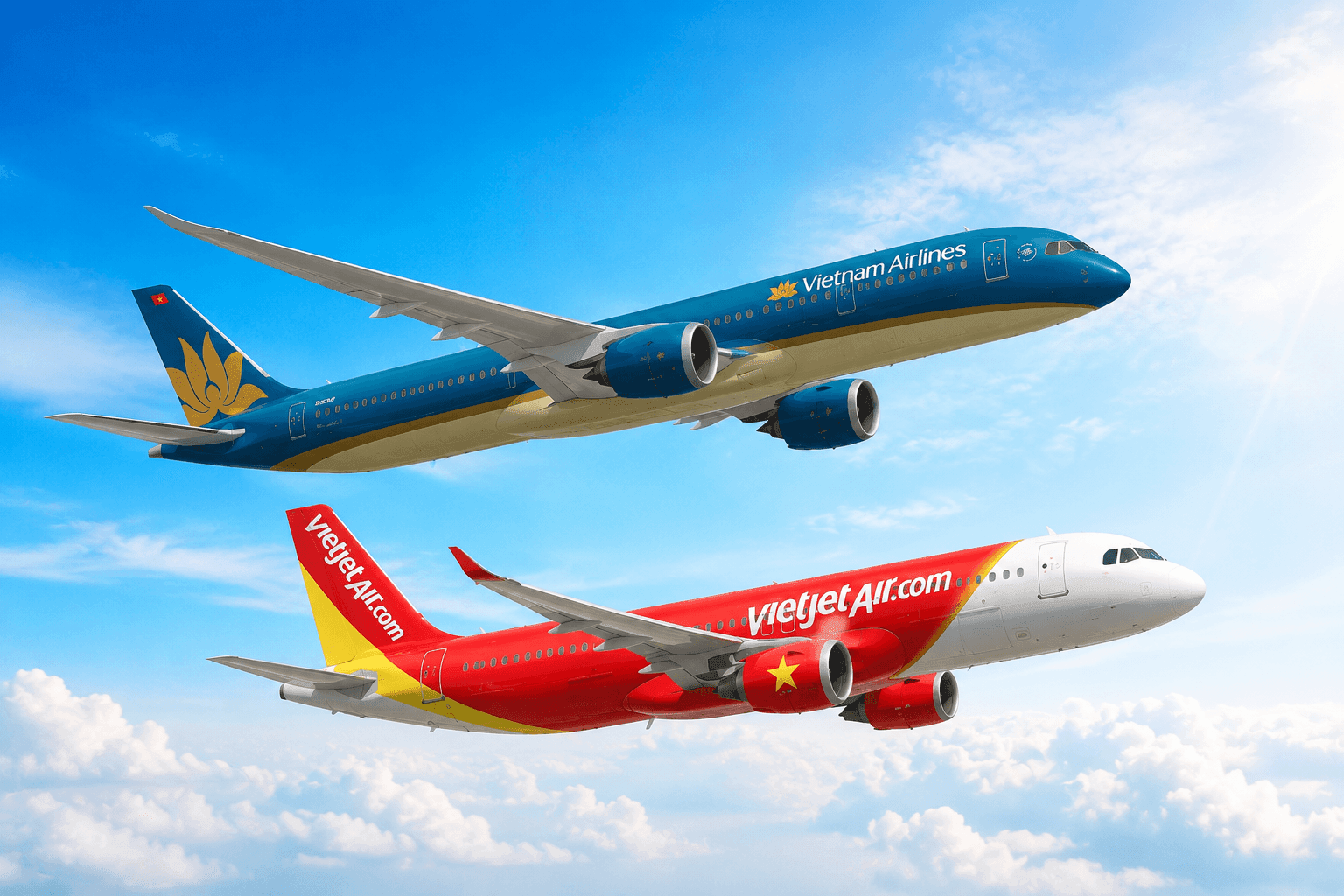 Cục diện ngành hàng không và chiến lược khác biệt giữa hai ông lớn Vietjet và Vietnam Airlines