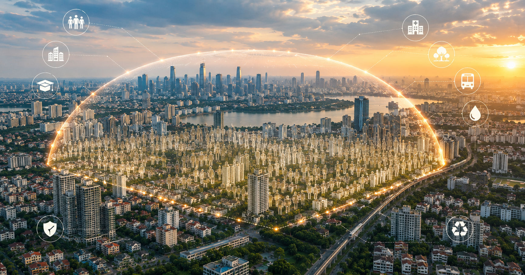 Quy hoạch Hà Nội 100 năm: Lần đầu Thủ đô tính ngưỡng 'chịu tải' cho đô thị có thể lên tới 25 triệu dân